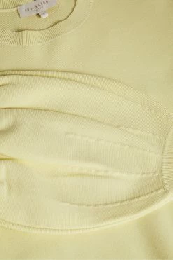 Ted Baker Capria Yellow Full Needle Puff Sleeve Knit Top -tedbaker Shop Online unnamed file 2919