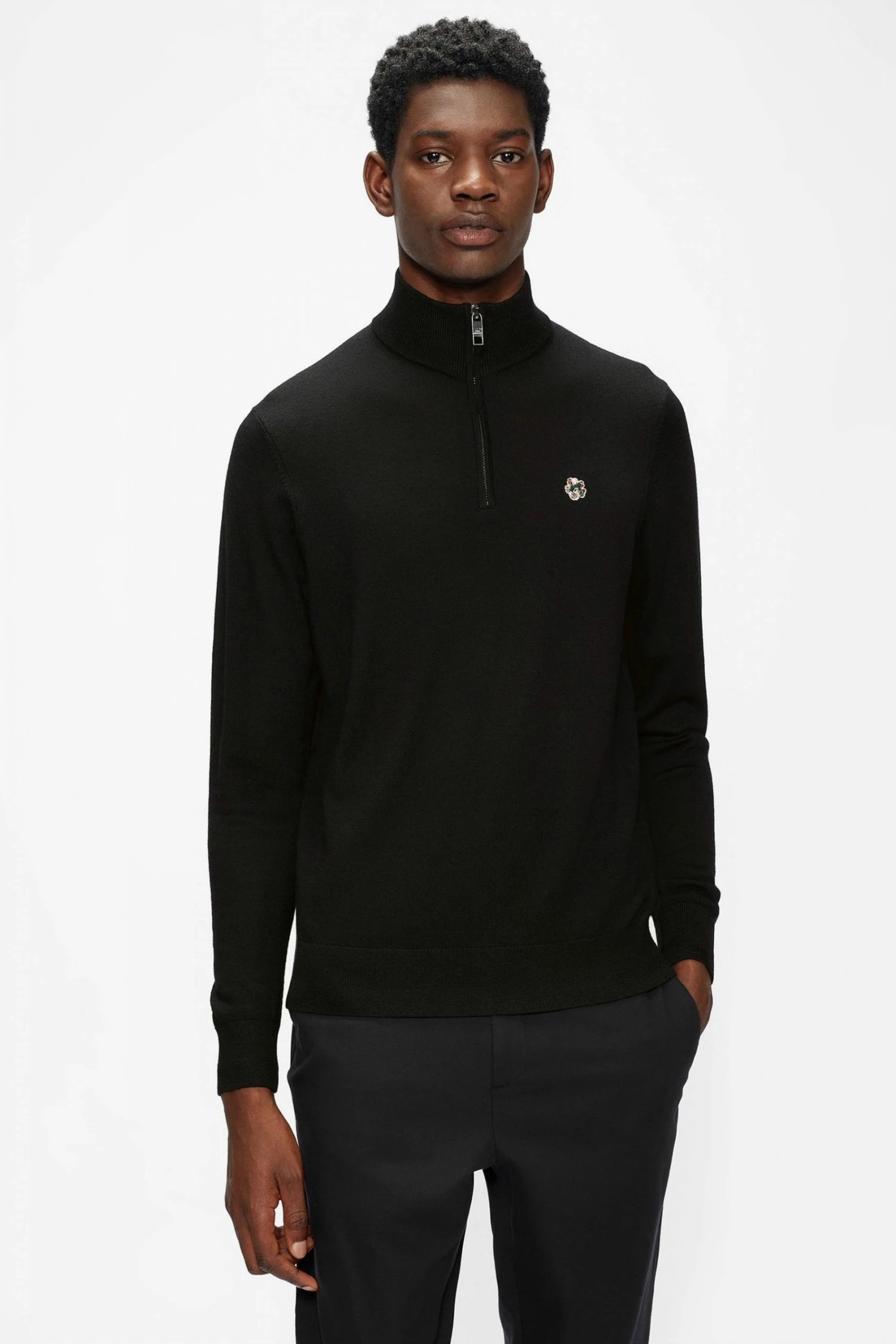 Ted Baker Black Tooting Ls Core Half Zip 3 Ted Baker Black Tooting Ls Core Half Zip