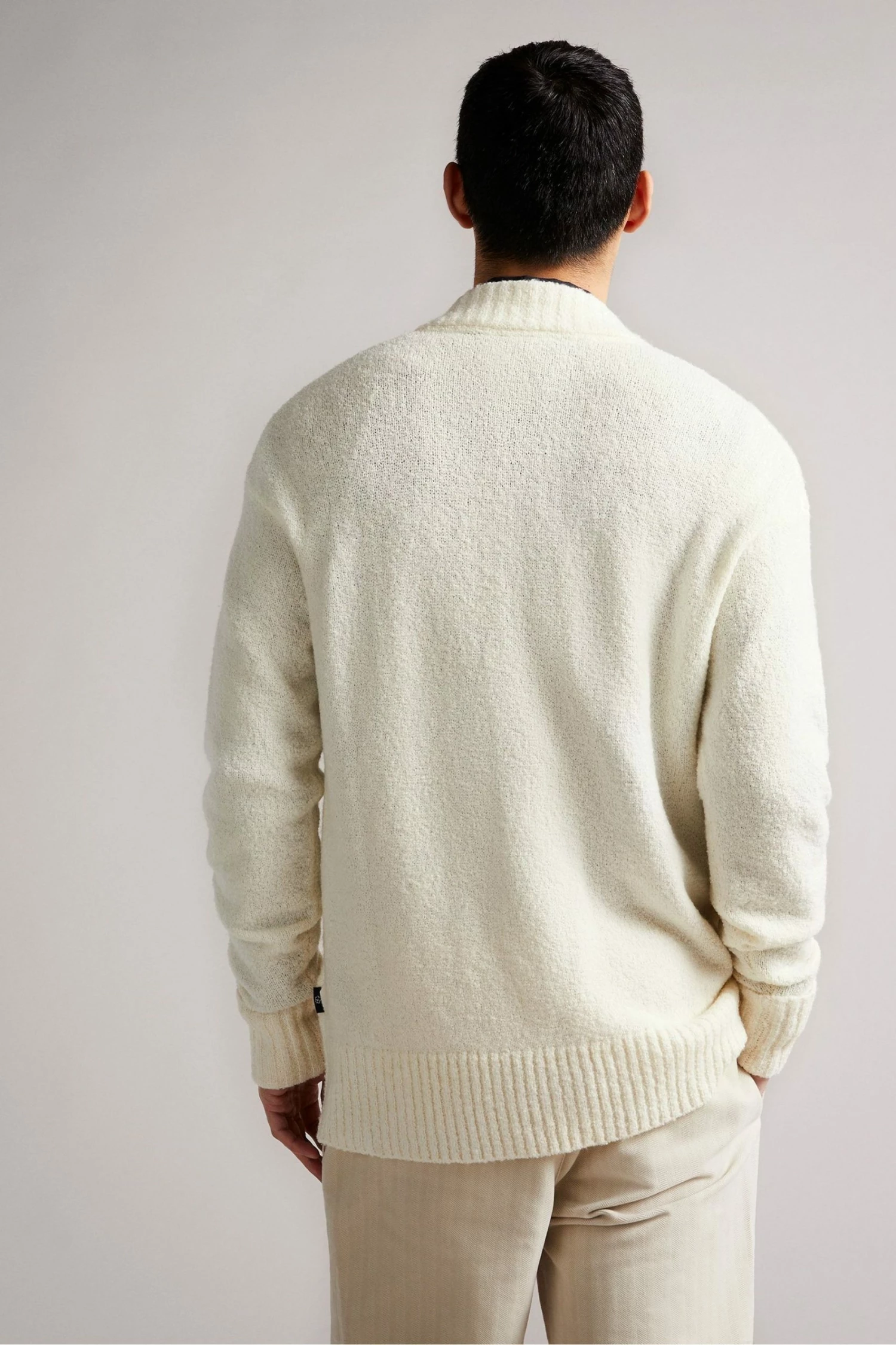 Ted Baker Natural Welburn V-Neck Jumper 4 Ted Baker Natural Welburn V-Neck Jumper - Image 2