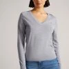 Ted Baker Abiygal Grey Merino Edit V-Neck Jumper -tedbaker Shop Online unnamed file 2991