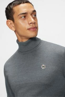 Ted Baker Grey Beckton Ls Core Roll Neck Jumper -tedbaker Shop Online unnamed file 3014