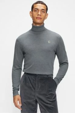 Ted Baker Grey Beckton Ls Core Roll Neck Jumper -tedbaker Shop Online unnamed file 3016