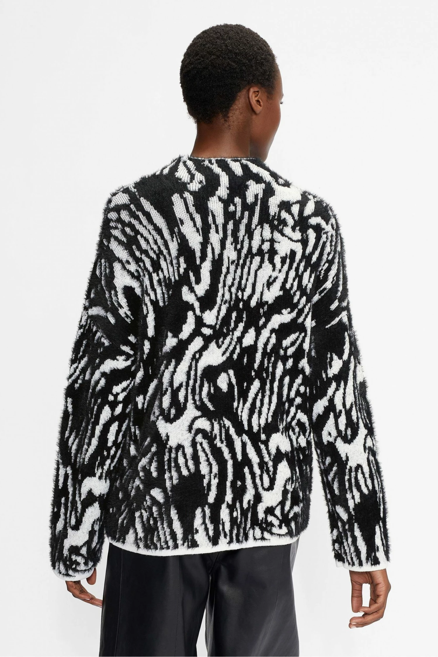 Ted Baker Black Zaidie Jacquard Sweater 4 Ted Baker Black Zaidie Jacquard Sweater - Image 2