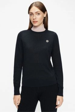 Ted Baker Blue Averiii Merino Edit Crew Neck Jumper