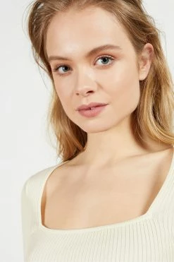 Ted Baker Cream Hhonor Square Neck 3/4 Sleeve Top -tedbaker Shop Online unnamed file 3039