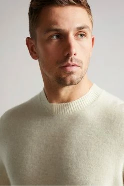 Ted Baker Ecru Chaplin Cashmere Crew Neck Jumper -tedbaker Shop Online unnamed file 3094