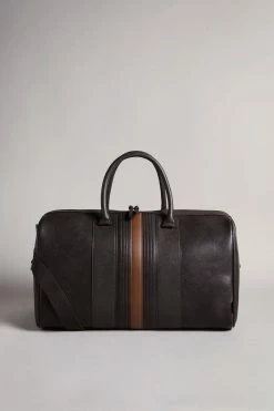 Best Seller 23 Ted Baker Brown Evyday Brn-Choc Striped Pu Holdall Bag
