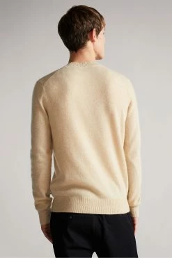 Ted Baker Chaplin Brown Cashmere Crew Neck Jumper -tedbaker Shop Online unnamed file 3137