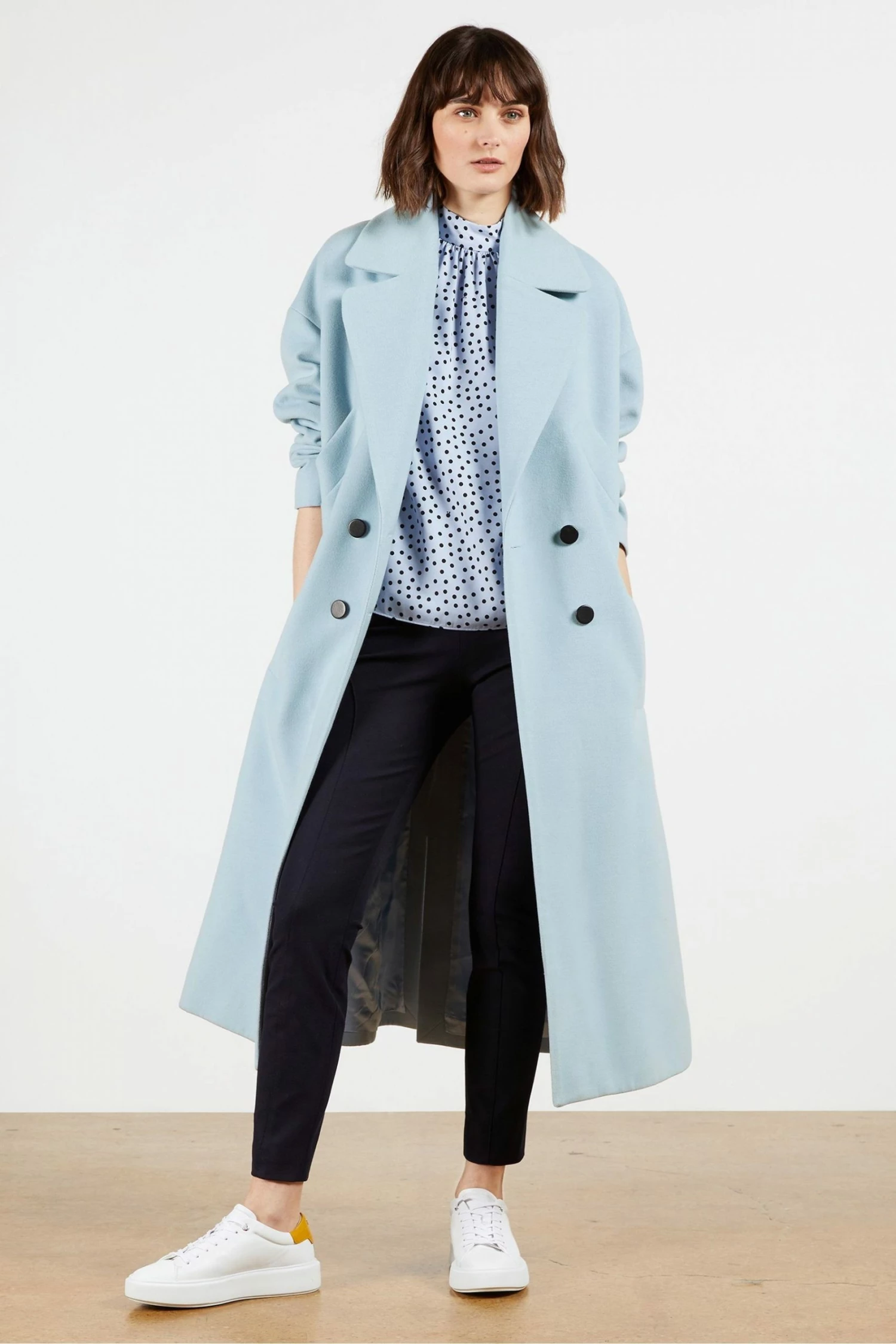 Ted Baker Blue Calya Seam Detail Trousers 3 Ted Baker Blue Calya Seam Detail Trousers