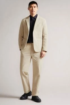 Ted Baker Natural Roydon Leyden Fit Herringbone Trousers -tedbaker Shop Online unnamed file 3202