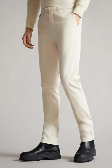 Ted Baker Genay Irvine White Fit Slim Chinos 7 Ted Baker Genay Irvine White Fit Slim Chinos - Image 5
