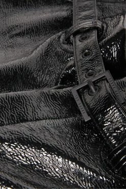 Ted Baker Black Vinala Barrel Leg Vinyl Trousers -tedbaker Shop Online unnamed file 3217