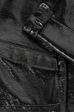 Ted Baker Black Vinala Barrel Leg Vinyl Trousers -tedbaker Shop Online unnamed file 3218