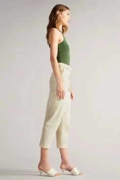 Ted Baker Nysse White Panelled Barrel Leg Trouser -tedbaker Shop Online unnamed file 3269