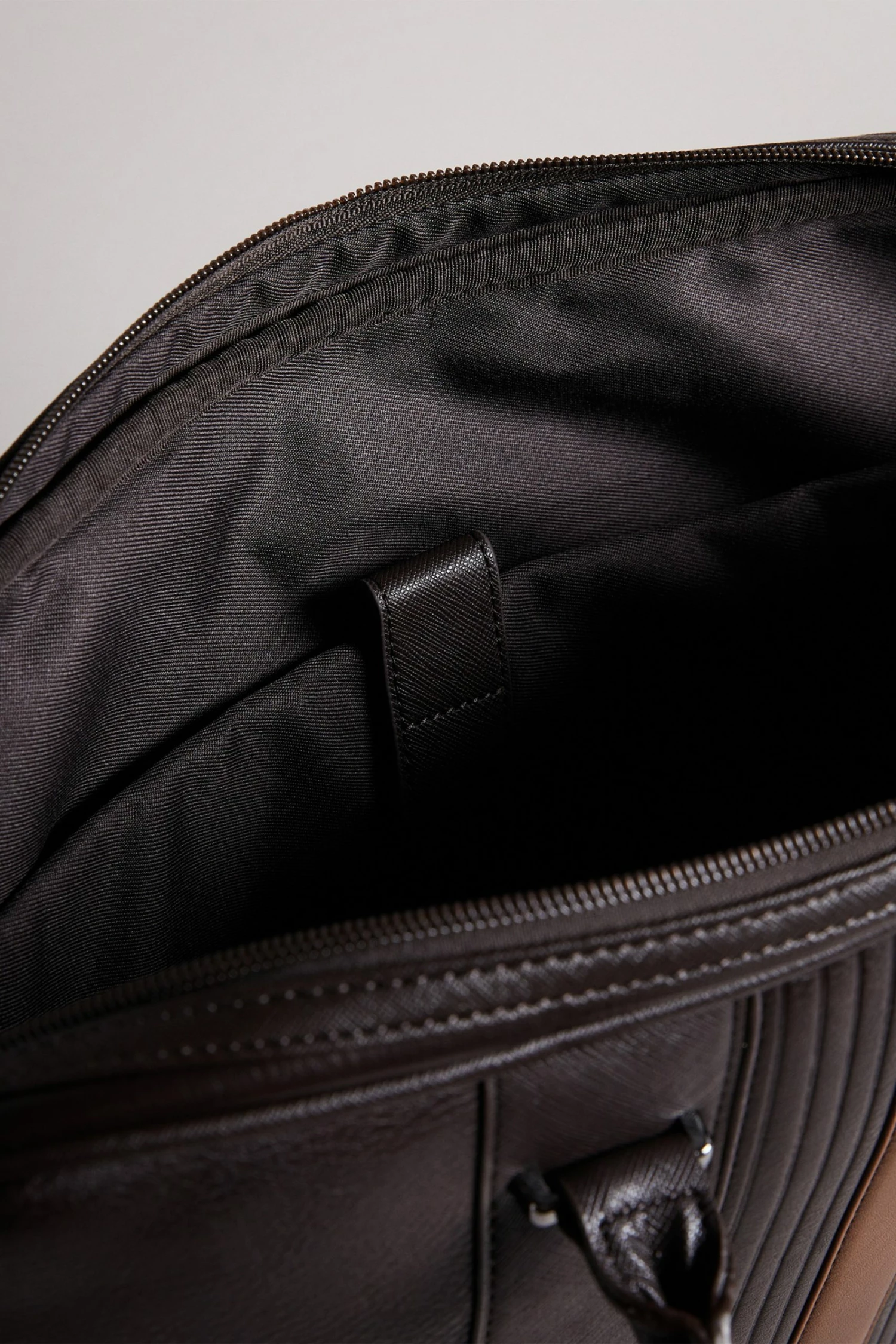 Ted Baker Brown Nevver Brn-Choc Striped Pu Document Bag 6 Ted Baker Brown Nevver Brn-Choc Striped Pu Document Bag - Image 4