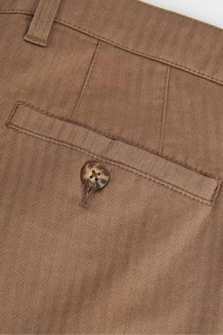 Ted Baker Brown Talkin Pleated Herringbone Trousers -tedbaker Shop Online unnamed file 3304