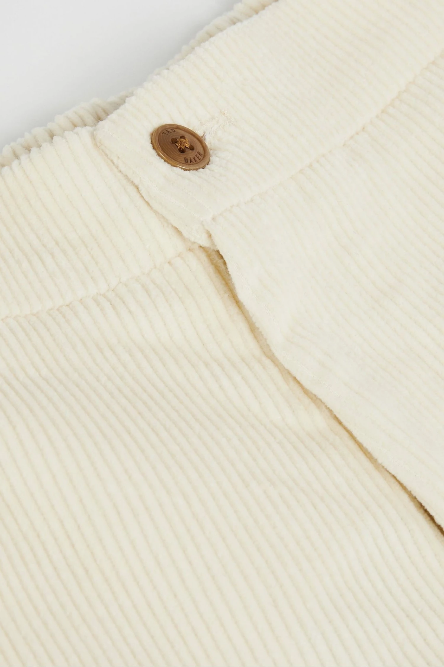 Ted Baker Mens White Cloud Wide Cord Drawstring Trousers 7 Ted Baker Mens White Cloud Wide Cord Drawstring Trousers - Image 5