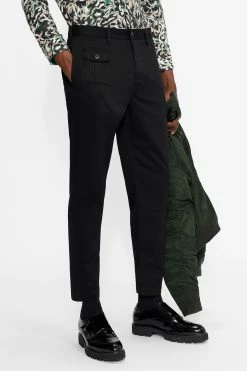 Ted Baker Black Kosmos Brushed Twill Tapered Trouser -tedbaker Shop Online unnamed file 3358