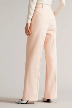 Ted Baker Pink Kaisat High Waisted Flood Length Wide Leg Trousers -tedbaker Shop Online unnamed file 3384