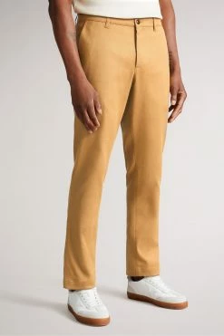 Ted Baker Brown Boxwel Camburn Fit Textured Trousers -tedbaker Shop Online unnamed file 3426