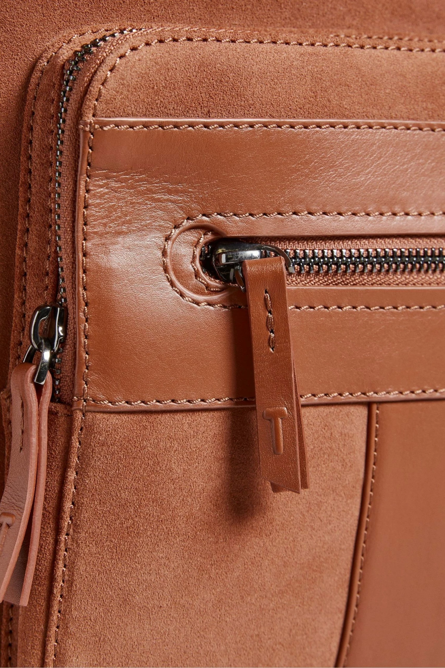 Ted Baker Tyson Dark Orange Suede T Backpack 5 Ted Baker Tyson Dark Orange Suede T Backpack - Image 3