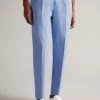 Ted Baker Madron Blue Darnley Fit Cotton Trousers -tedbaker Shop Online unnamed file 3432