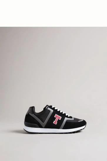 Ted Baker Black Retro Runner Trainers 5 Ted Baker Black Retro Runner Trainers - Image 4