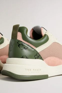 Ted Baker Khaki Green Tabbiy Magnolia Flower Chunky Trainers -tedbaker Shop Online unnamed file 3445