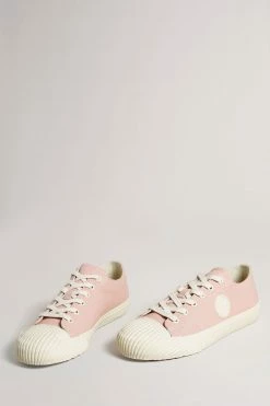Ted Baker Womens Pink Tayni Canvas Low-Top Trainers -tedbaker Shop Online unnamed file 3456
