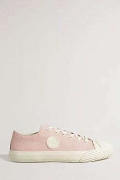 Ted Baker Womens Pink Tayni Canvas Low-Top Trainers -tedbaker Shop Online unnamed file 3458