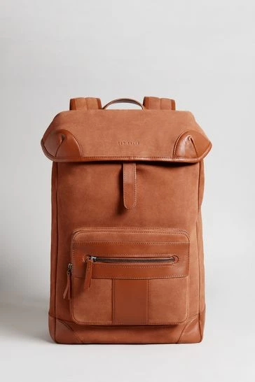 Ted Baker Tyson Dark Orange Suede T Backpack 8 Ted Baker Tyson Dark Orange Suede T Backpack - Image 6