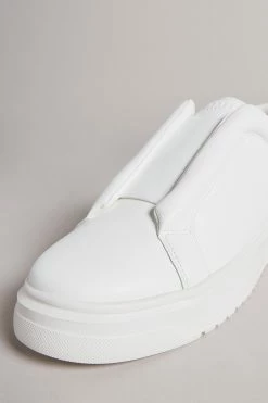 Ted Baker Ezraa White Elasticated Cupsole Sneakers -tedbaker Shop Online unnamed file 3496