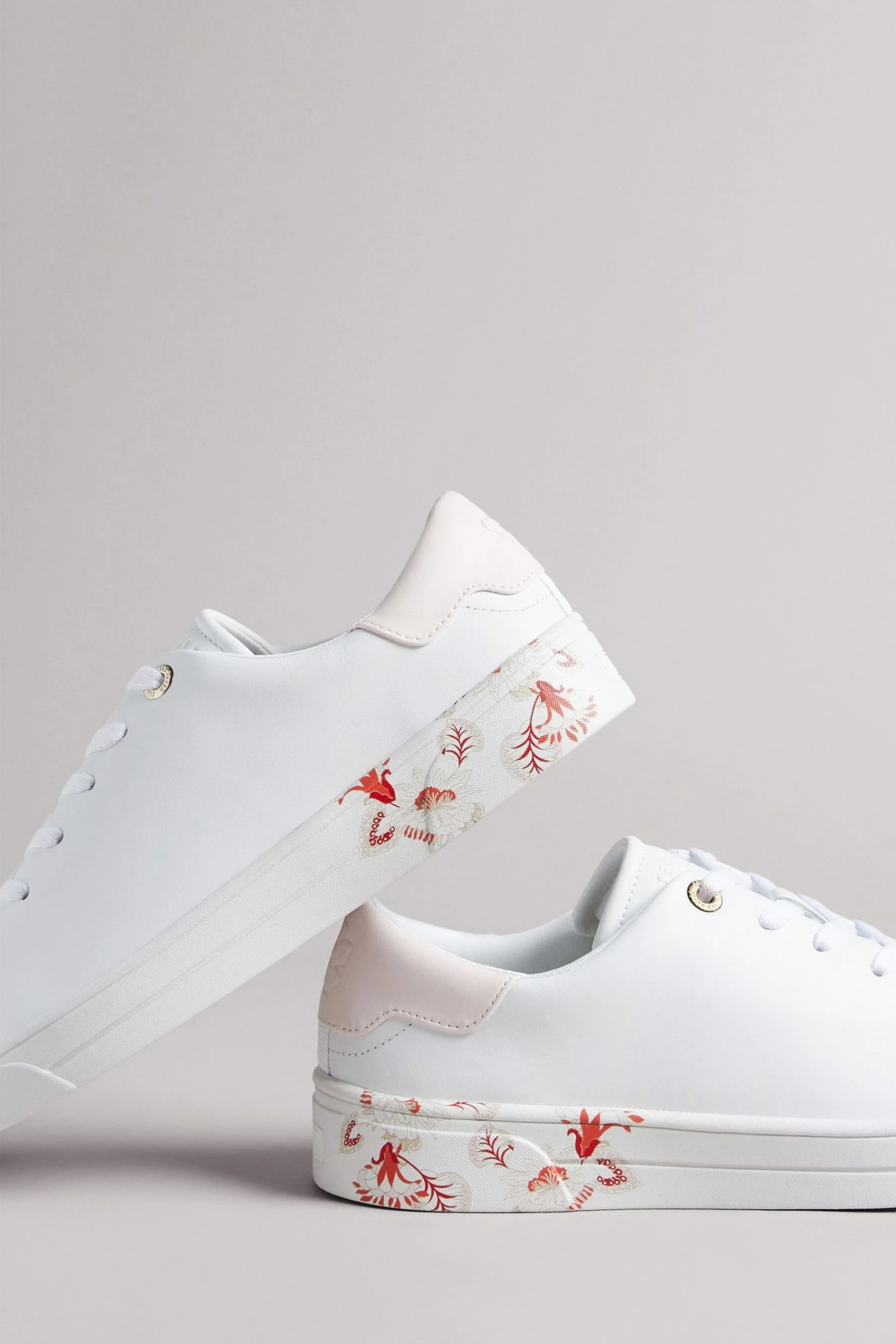Ted Baker White Urbana Retro Flood Nocturnal Trainers 5 Ted Baker White Urbana Retro Flood Nocturnal Trainers - Image 3