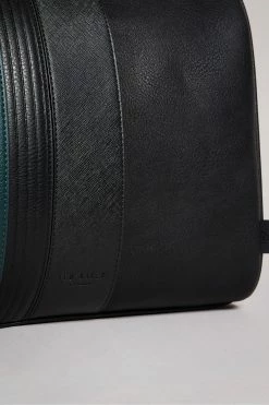 Ted Baker Black Evyday Striped Pu Holdall Bag -tedbaker Shop Online unnamed file 354