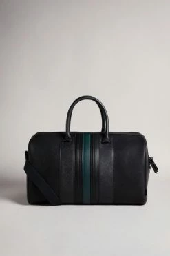 Ted Baker Black Evyday Striped Pu Holdall Bag -tedbaker Shop Online unnamed file 355