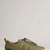 Ted Baker Mens Green Oliver Recycled Nylon Low-Top Sneakers -tedbaker Shop Online unnamed file 3570