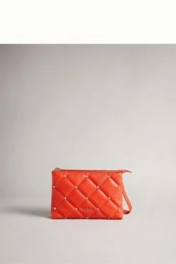 Ted Baker Red Parrker Quilted Studded Mini Cross-Body Bag 11 Ted Baker Red Parrker Quilted Studded Mini Cross-Body Bag -tedbaker Shop Online unnamed file 360