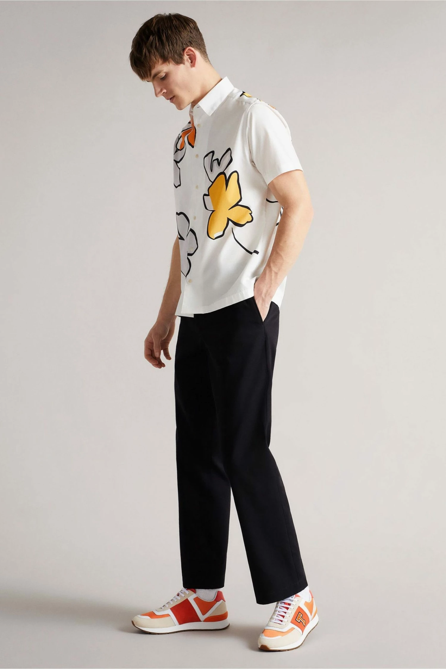 Ted Baker Orange Gregory Retro T Runners 6 Ted Baker Orange Gregory Retro T Runners - Image 4