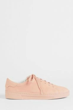 Ted Baker Pink Aryas Suede Colour Drench Trainers -tedbaker Shop Online unnamed file 3630