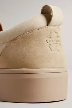 Ted Baker Mens Brown Simmon Nubuck Casual Elastic Sneakers -tedbaker Shop Online unnamed file 3634