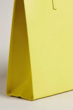 Ted Baker Lemon Yellow Luelcon Ew Debossed Floral Icon Bag -tedbaker Shop Online unnamed file 364