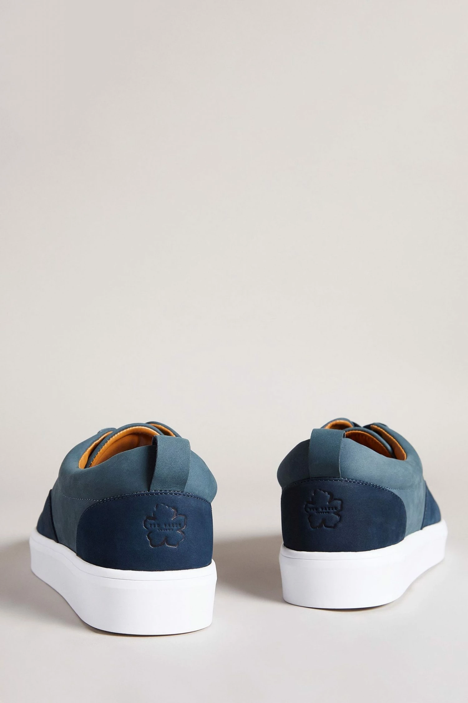 Ted Baker Mens Blue Shaunn Nubuck Casual Sneakers 4 Ted Baker Mens Blue Shaunn Nubuck Casual Sneakers - Image 2
