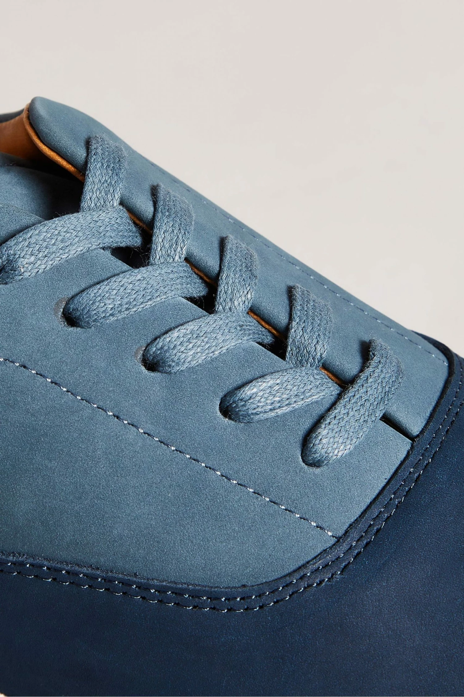 Ted Baker Mens Blue Shaunn Nubuck Casual Sneakers 5 Ted Baker Mens Blue Shaunn Nubuck Casual Sneakers - Image 3