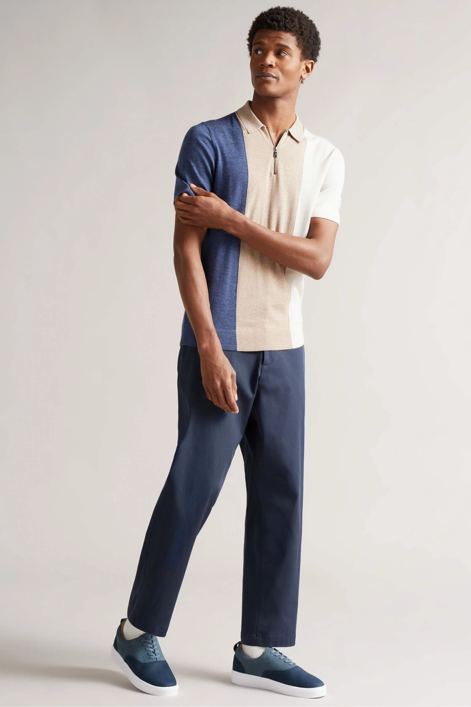 Ted Baker Mens Blue Shaunn Nubuck Casual Sneakers 6 Ted Baker Mens Blue Shaunn Nubuck Casual Sneakers - Image 4