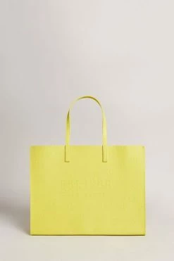 Ted Baker Lemon Yellow Luelcon Ew Debossed Floral Icon Bag -tedbaker Shop Online unnamed file 365