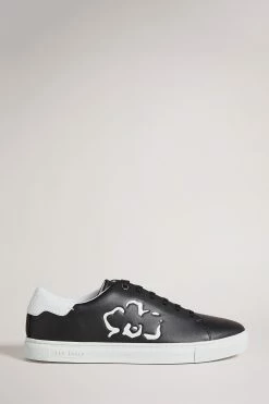 Ted Baker Sammuel Black Flower Printed Cupsole Sneakers