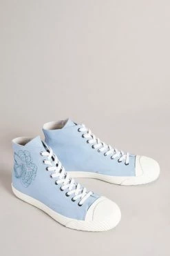 Ted Baker Rannip Blue Magnolia Embroidered High-Top Sneakers 11 Ted Baker Rannip Blue Magnolia Embroidered High-Top Sneakers -tedbaker Shop Online unnamed file 3657