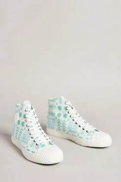 Ted Baker Rranip White Printed Canvas High-Top Sneakers 10 Ted Baker Rranip White Printed Canvas High-Top Sneakers -tedbaker Shop Online unnamed file 3684