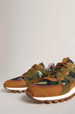 Ted Baker Andraen Khaki Green Camo Printed Runner Sneakers -tedbaker Shop Online unnamed file 3701