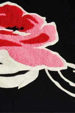 Ted Baker Floesa Black Flower Sweatshirt -tedbaker Shop Online unnamed file 3722